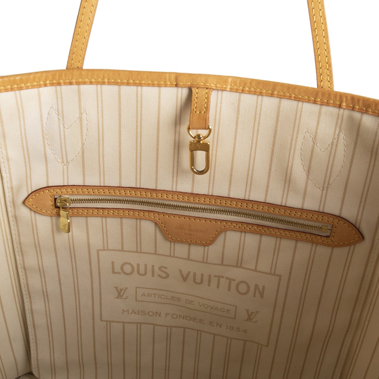 Louis Vuitton Damier Azur Neverfull MM with Pouch