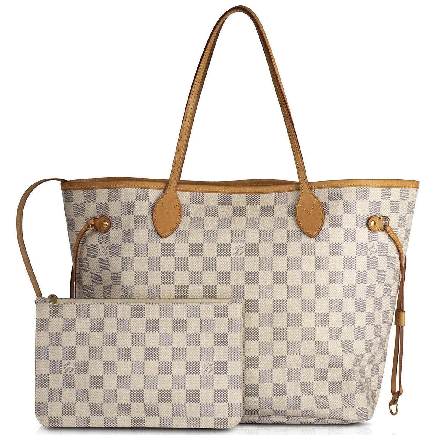 Louis Vuitton Damier Azur Neverfull MM with Pouch