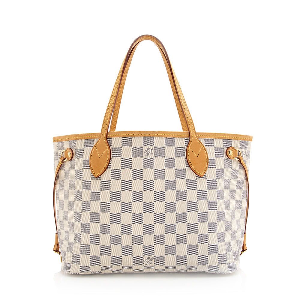 Louis Vuitton Damier Azur Neverfull PM Tote (SHF-20349)