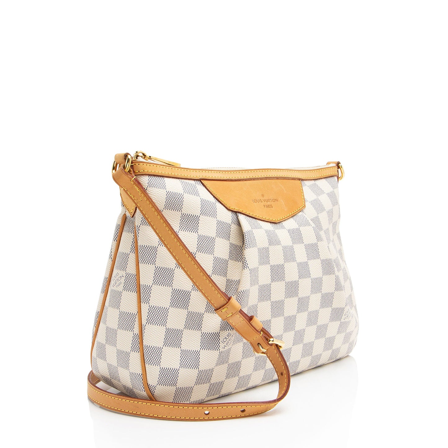 Louis Vuitton Damier Azur Siracusa PM Shoulder Bag (SHF-3IxoAb)