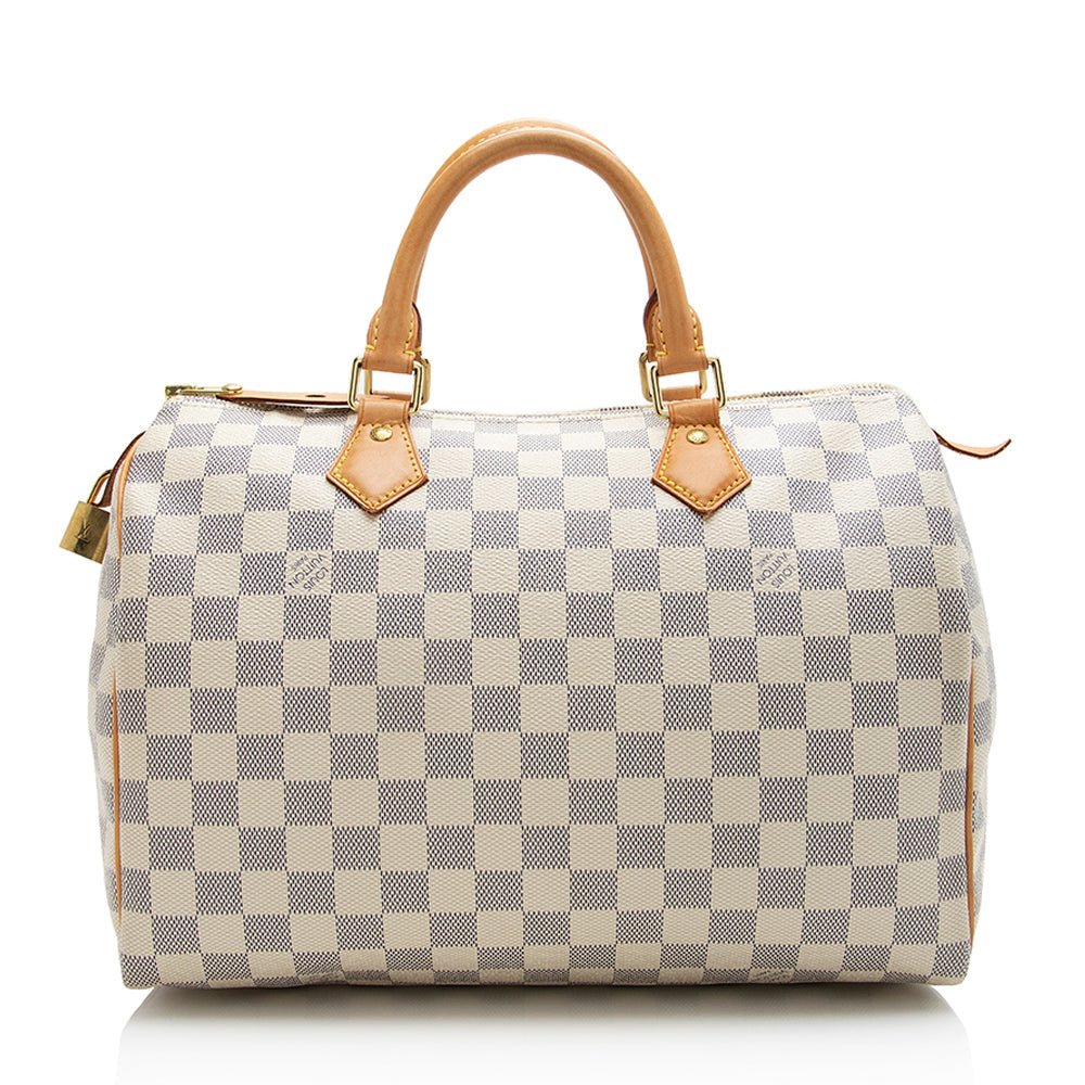 Louis Vuitton Damier Azur Speedy 30 Satchel (SHF-21706)
