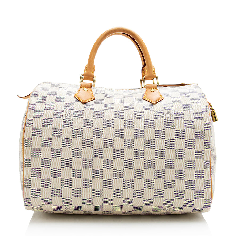 Louis Vuitton Damier Azur Speedy 30 Satchel (SHF-21706)