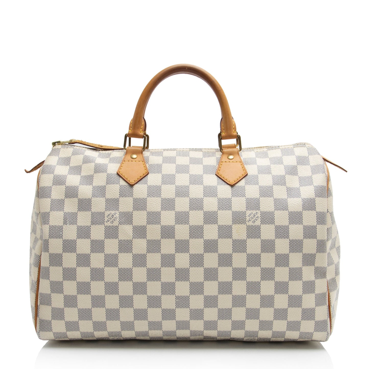 Louis Vuitton Damier Azur Speedy 35 Satchel (SHF-LBu6mk)