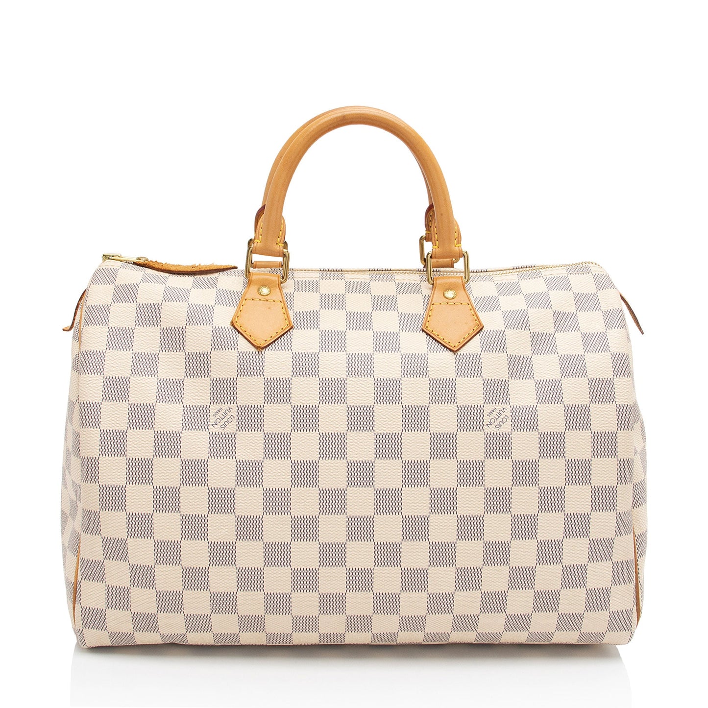 Louis Vuitton Damier Azur Speedy 35 Satchel (SHF-9Vy8ov)