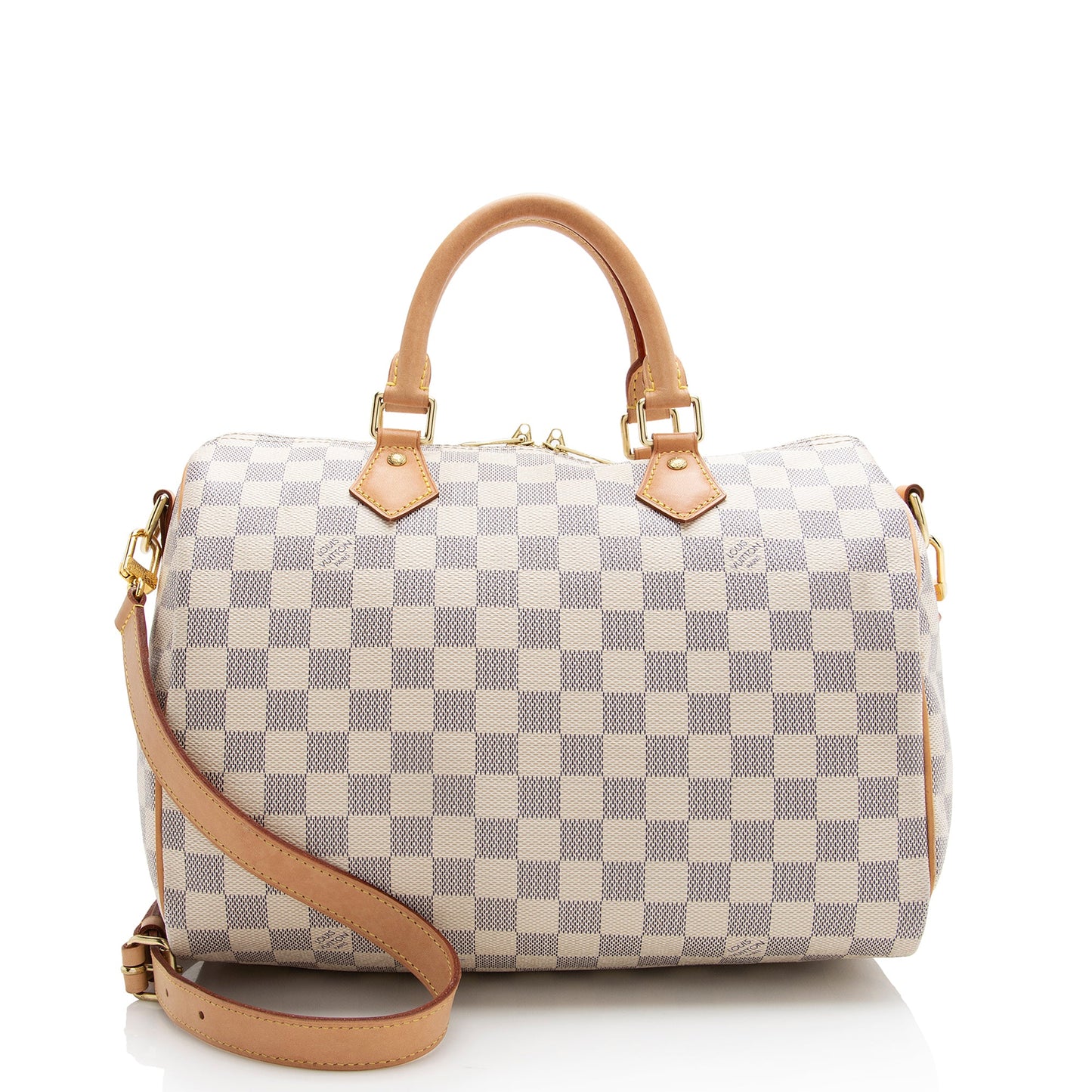 Louis Vuitton Damier Azur Speedy Bandouliere 30 Satchel (SHF-22266)