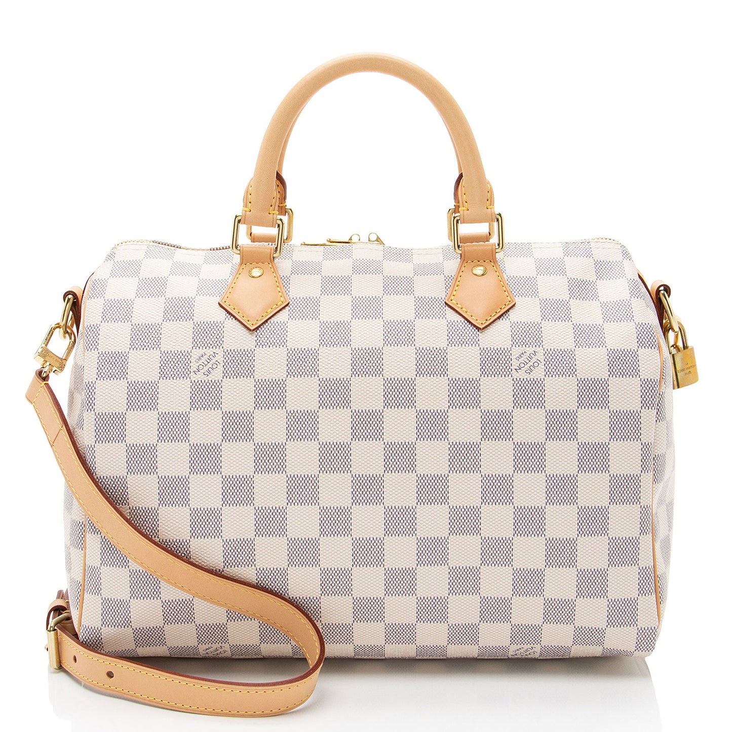 Louis Vuitton Damier Azur Speedy Bandouliere 30 Satchel (SHF-uLQ8b7)