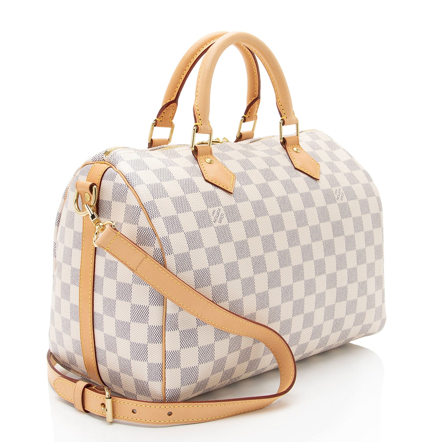 Louis Vuitton Damier Azur Speedy Bandouliere 30 Satchel (SHF-uLQ8b7)