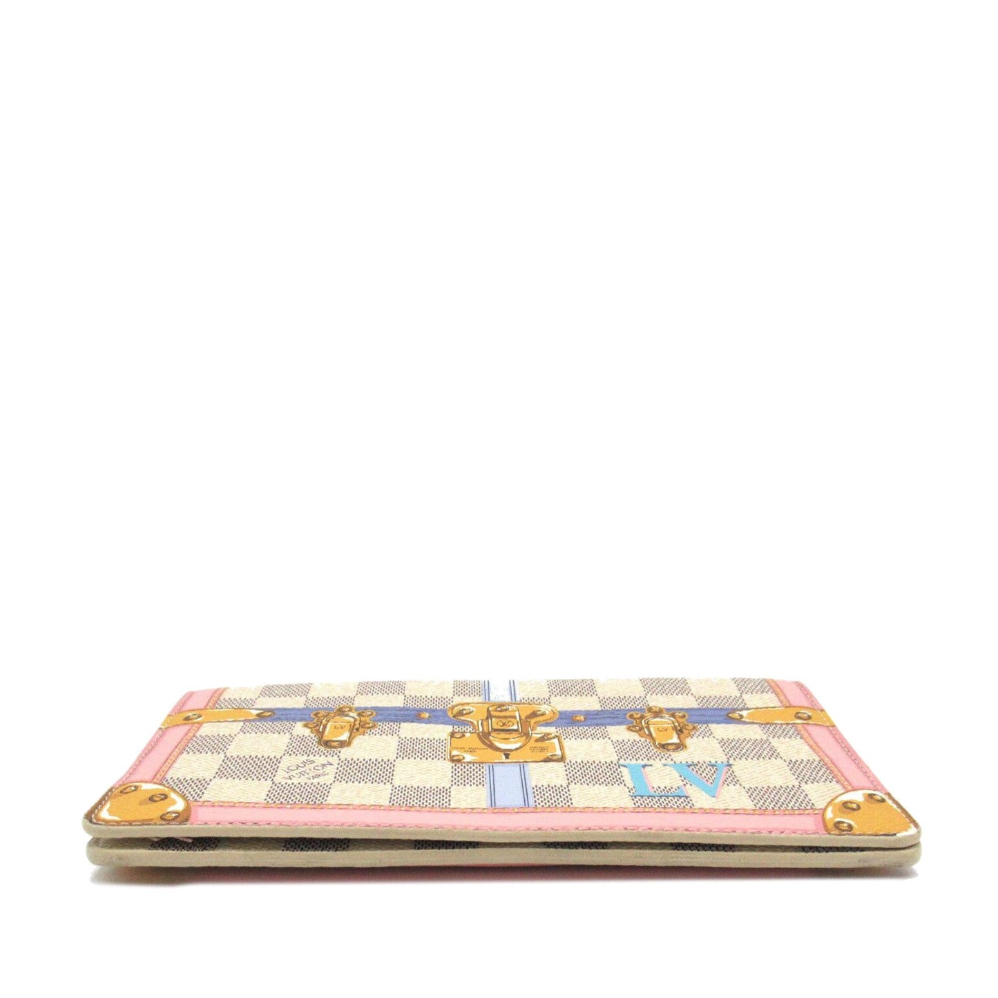 Louis Vuitton Damier Azur Summer Trunks Pochette Weekend (SHG-0kU19k)