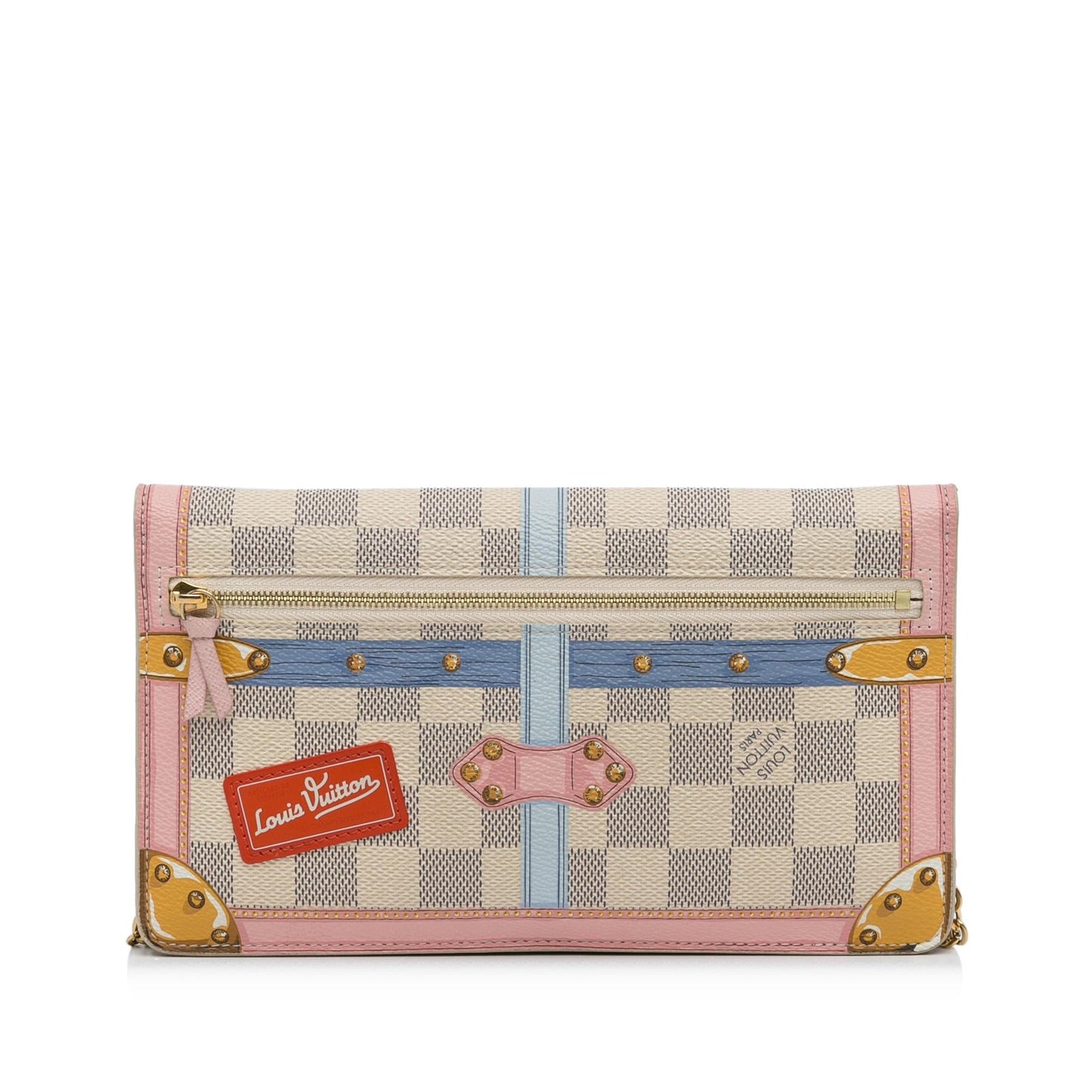 Louis Vuitton Damier Azur Summer Trunks Pochette Weekend (SHG-4ijyhw)
