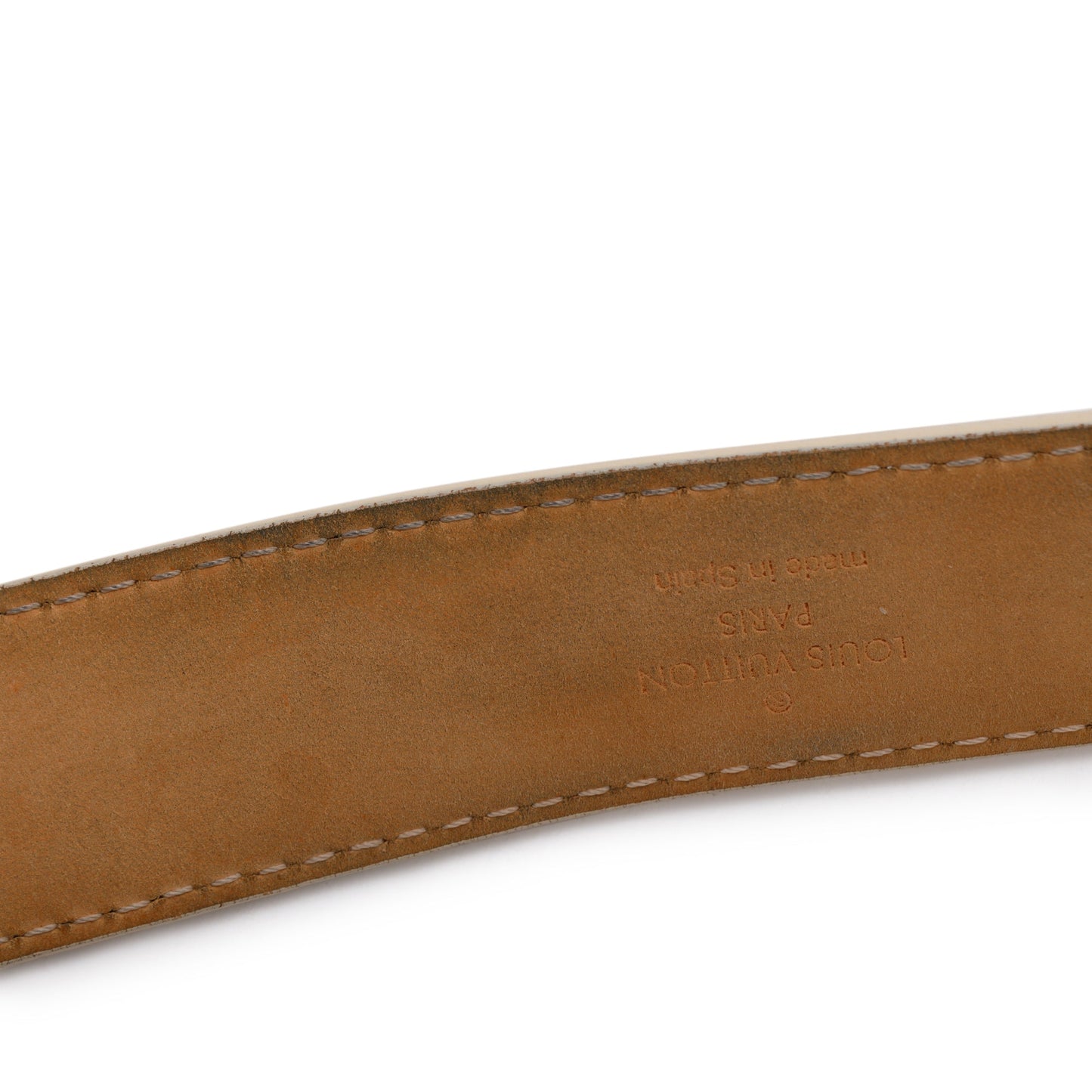 Louis Vuitton Damier Azur Tresor 30MM Belt, Size 85 34