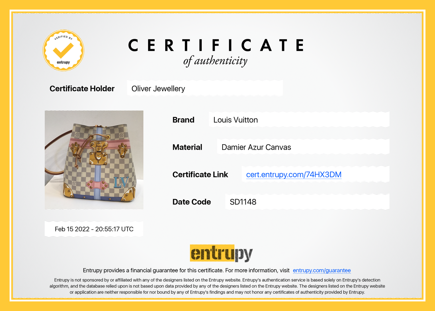 Louis Vuitton Damier Azur Trunks NeoNoe