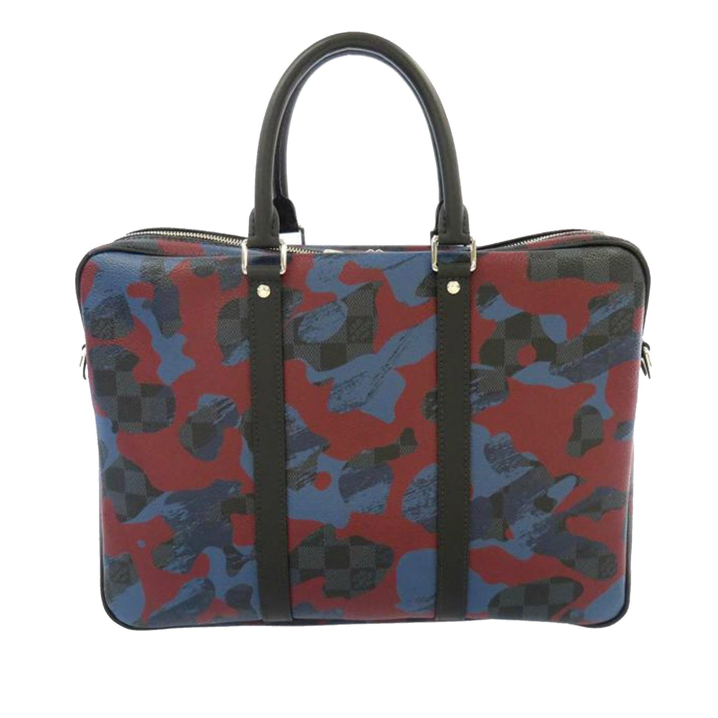 Louis Vuitton Damier Cobalt Camouflage Porte-Documents Voyage PM (SHG-a1O5WX)