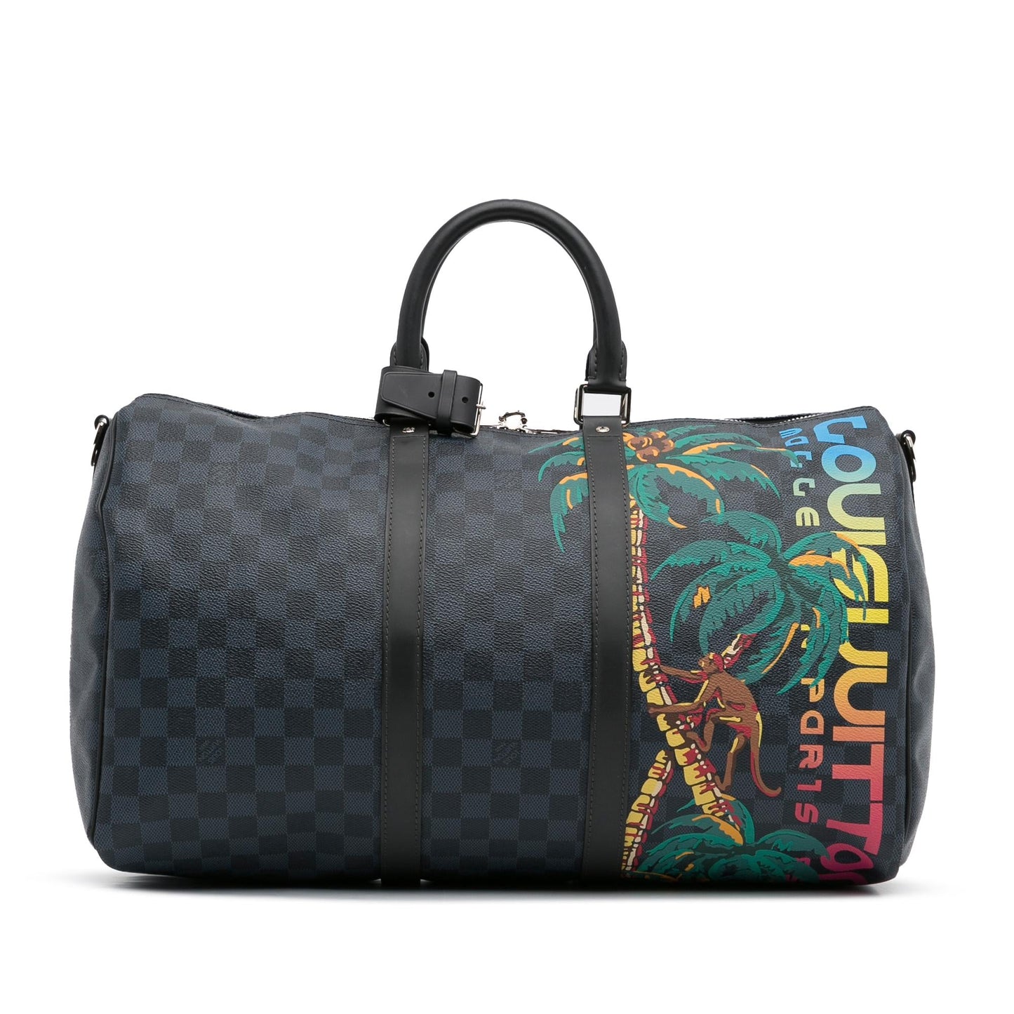 Louis Vuitton Damier Cobalt Jungle Keepall Bandouliere 45 (SHG-2y031t)