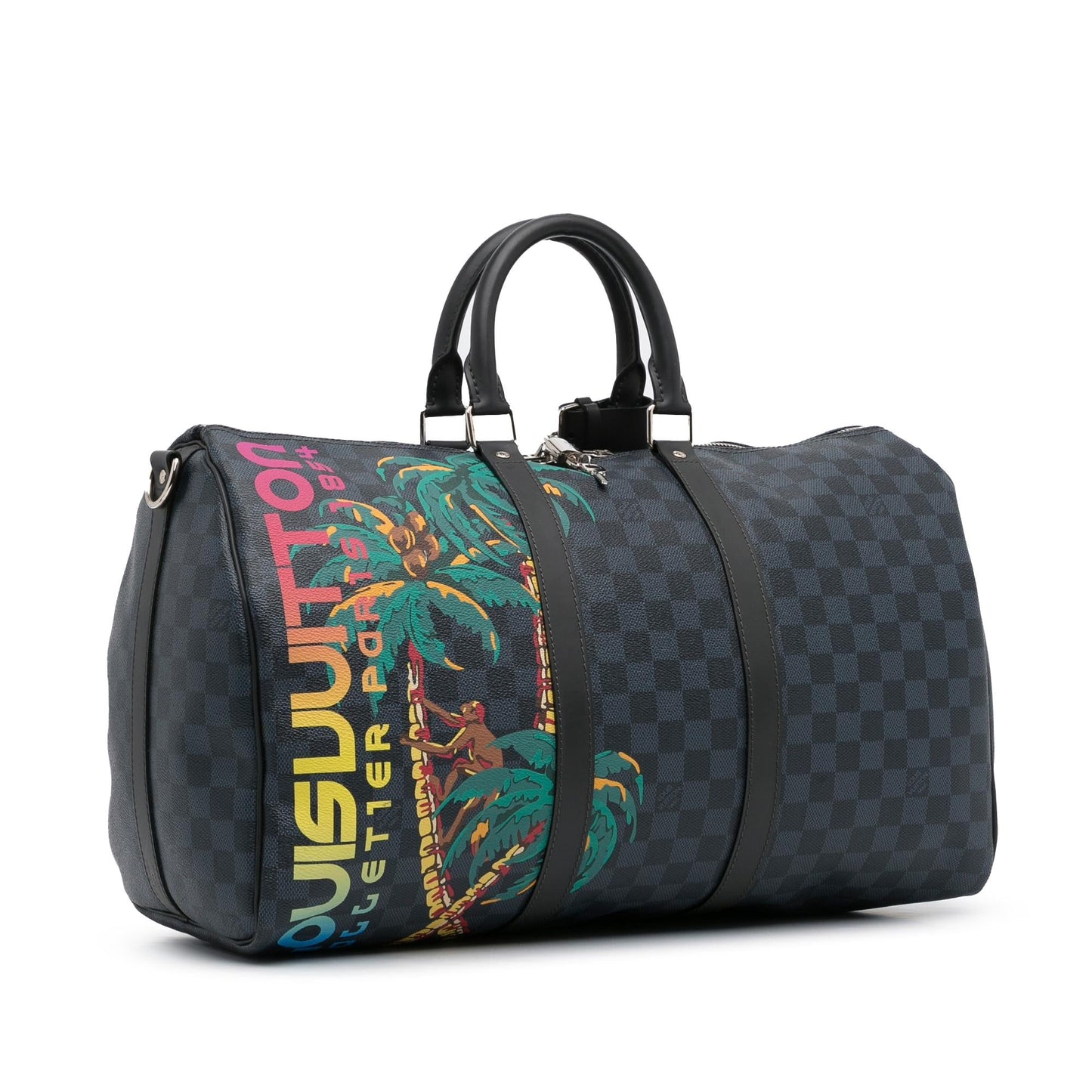 Louis Vuitton Damier Cobalt Jungle Keepall Bandouliere 45 (SHG-2y031t)