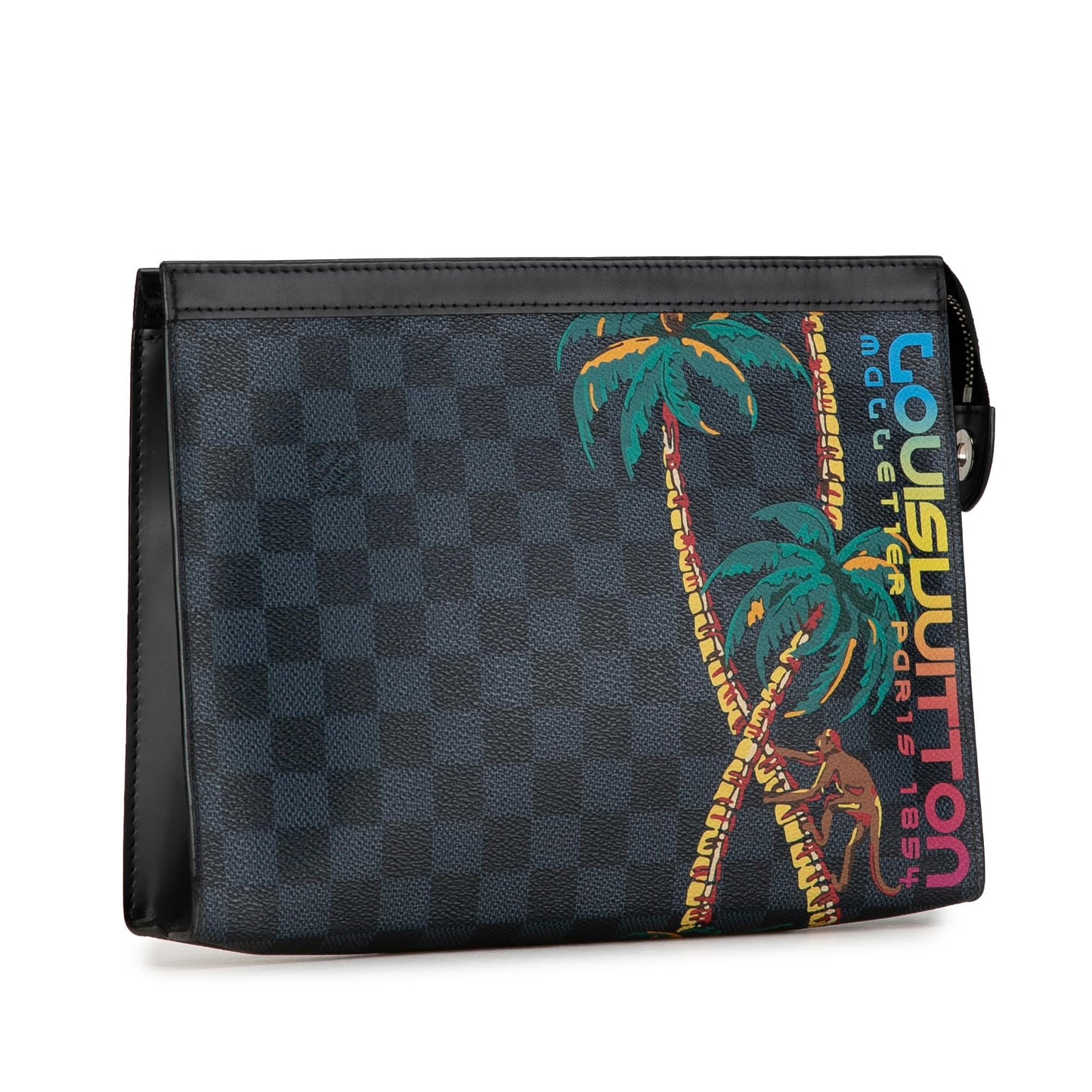 Louis Vuitton Damier Cobalt Jungle Pochette Voyage MM (SHG-75aBYS)