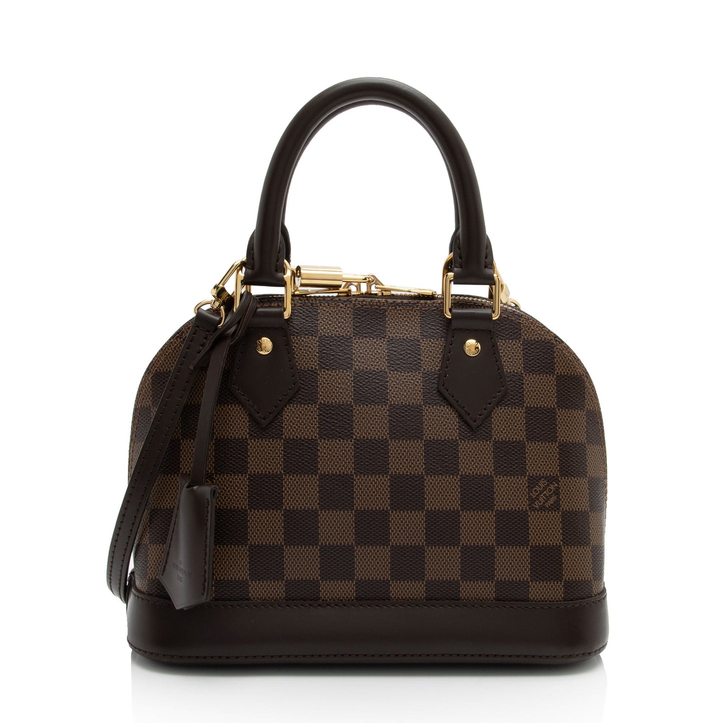 Louis Vuitton Damier Ebene Alma BB Satchel (SHF-AXOqAi)