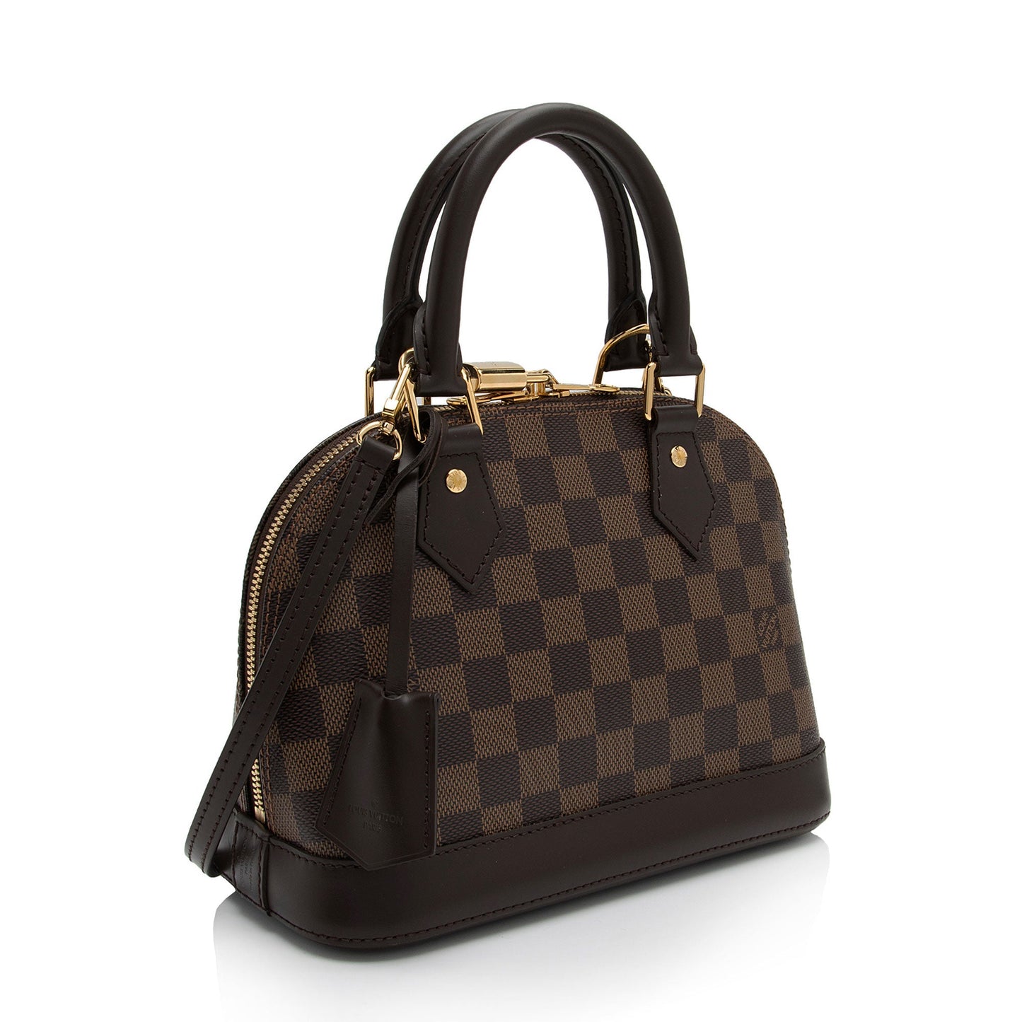 Louis Vuitton Damier Ebene Alma BB Satchel (SHF-AXOqAi)
