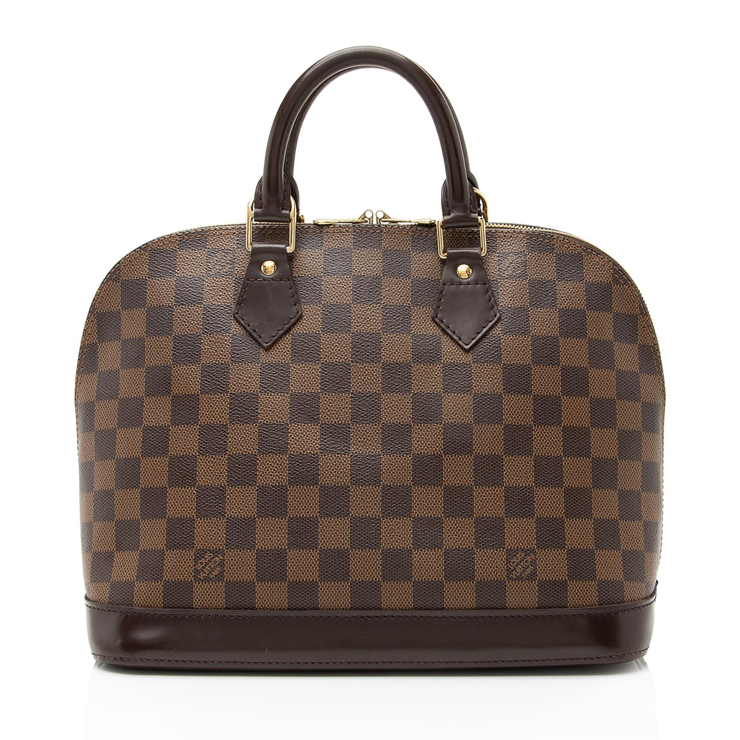 Louis Vuitton Damier Ebene Alma MM Satchel (SHF-23311)