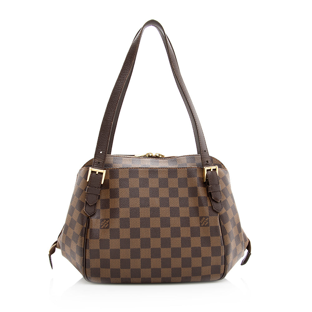 Louis Vuitton Damier Ebene Belem MM Shoulder Bag (SHF-20154)