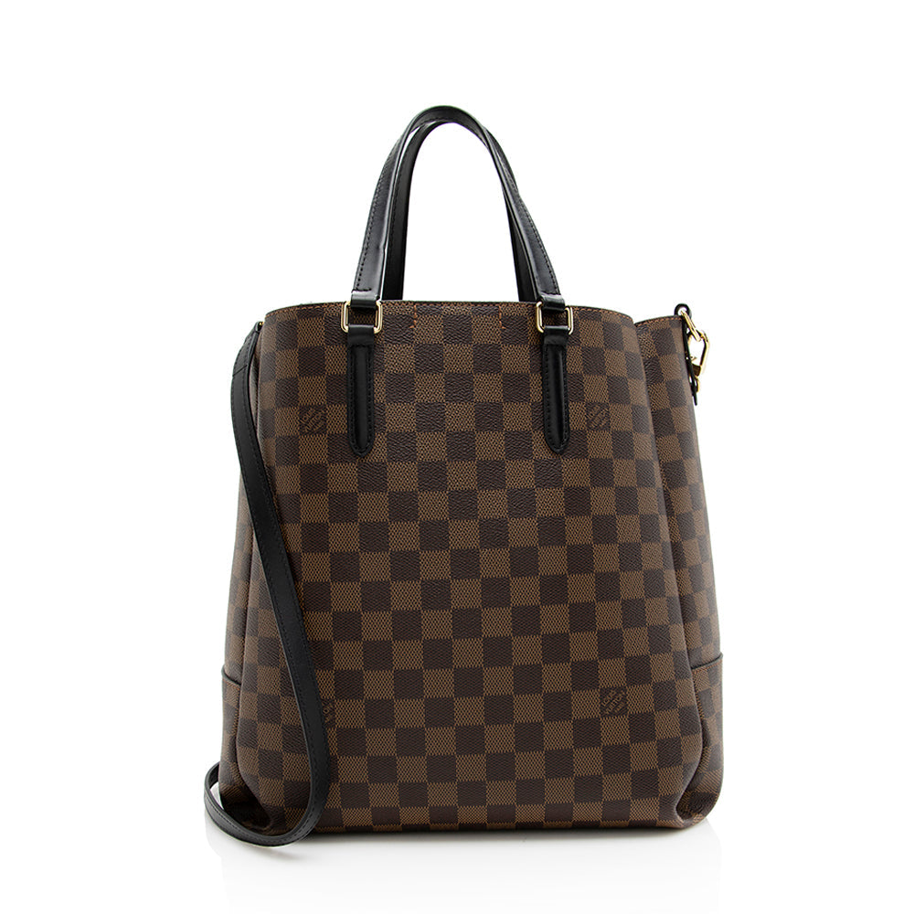 Louis Vuitton Damier Ebene Belmont MM Tote (SHF-19998)