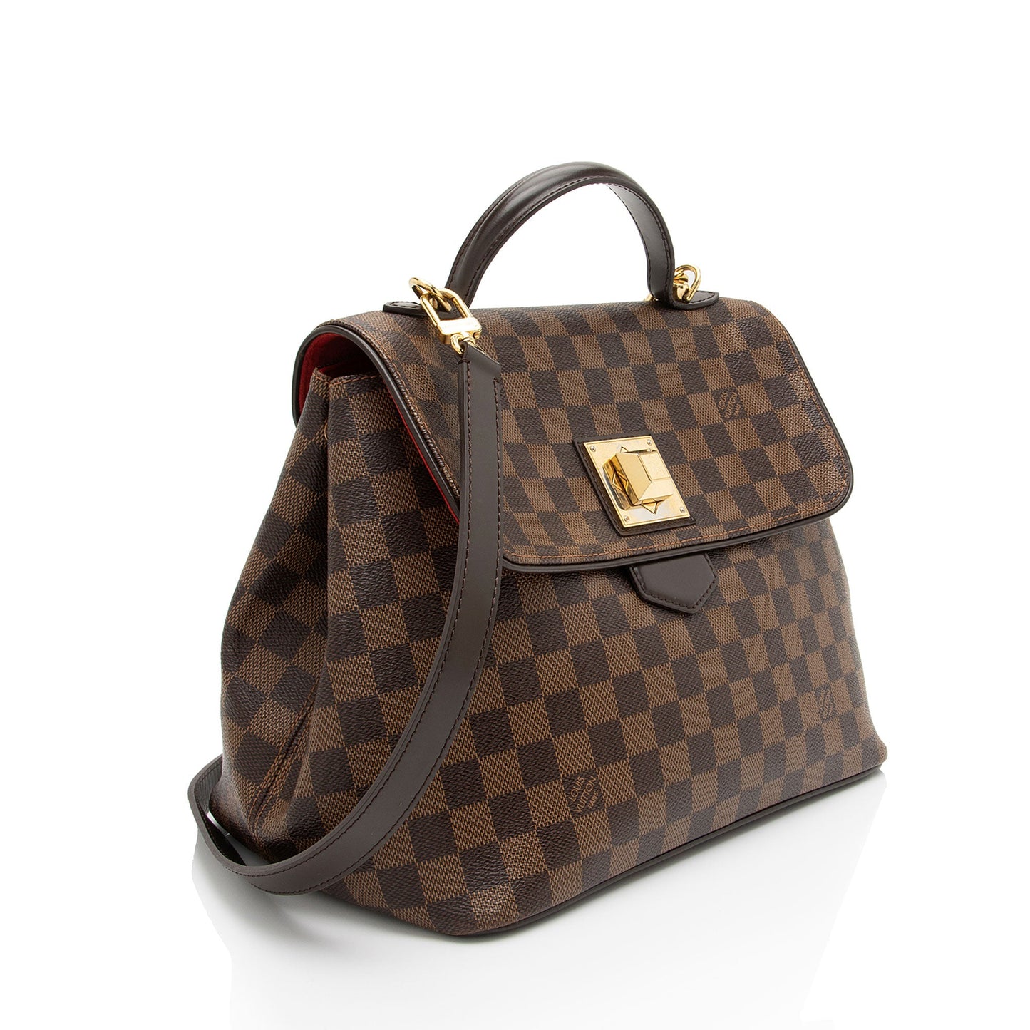 Louis Vuitton Damier Ebene Bergamo MM Satchel (SHF-3XaaKz)