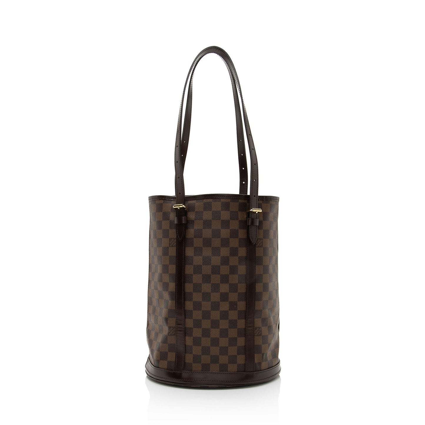 Louis Vuitton Damier Ebene Bucket GM Tote (SHF-k1ofZU)