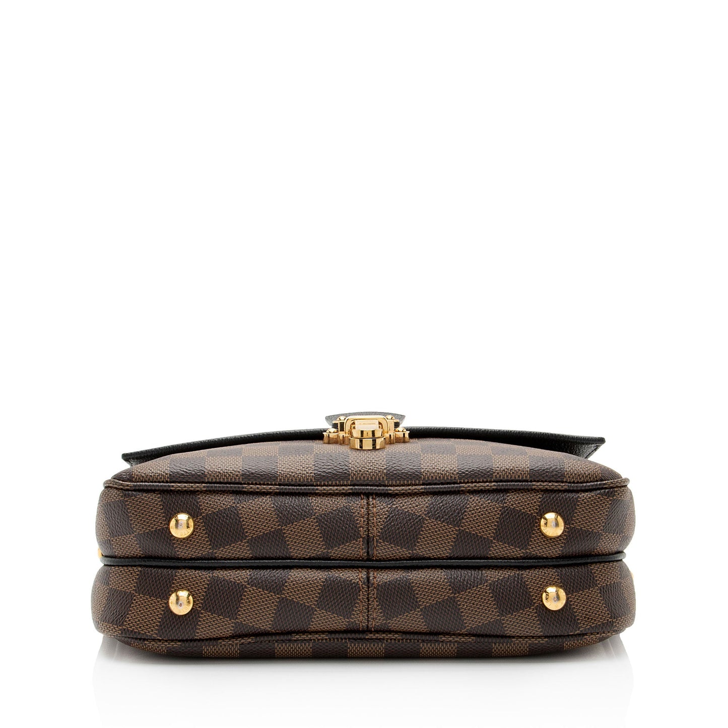 Louis Vuitton Damier Ebene Calfskin Clapton PM Shoulder Bag (SHF-1qRtRy)