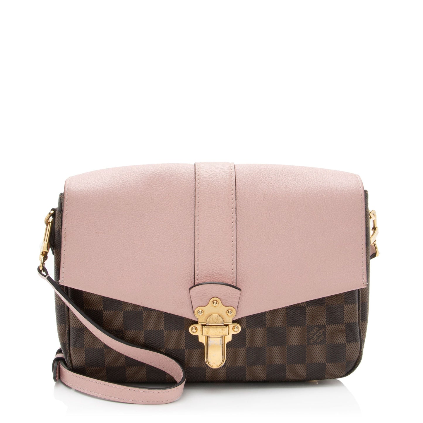 Louis Vuitton Damier Ebene Calfskin Clapton PM Shoulder Bag (SHF-XEo126)