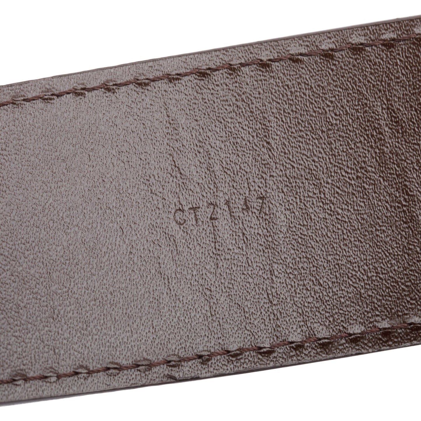 Louis Vuitton Damier Ebene Canvas LV Initiales 40 MM Belt, Size 100 40
