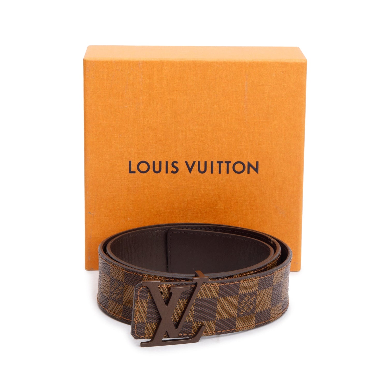 Louis Vuitton Damier Ebene Canvas LV Initials 40 MM Belt 90 36