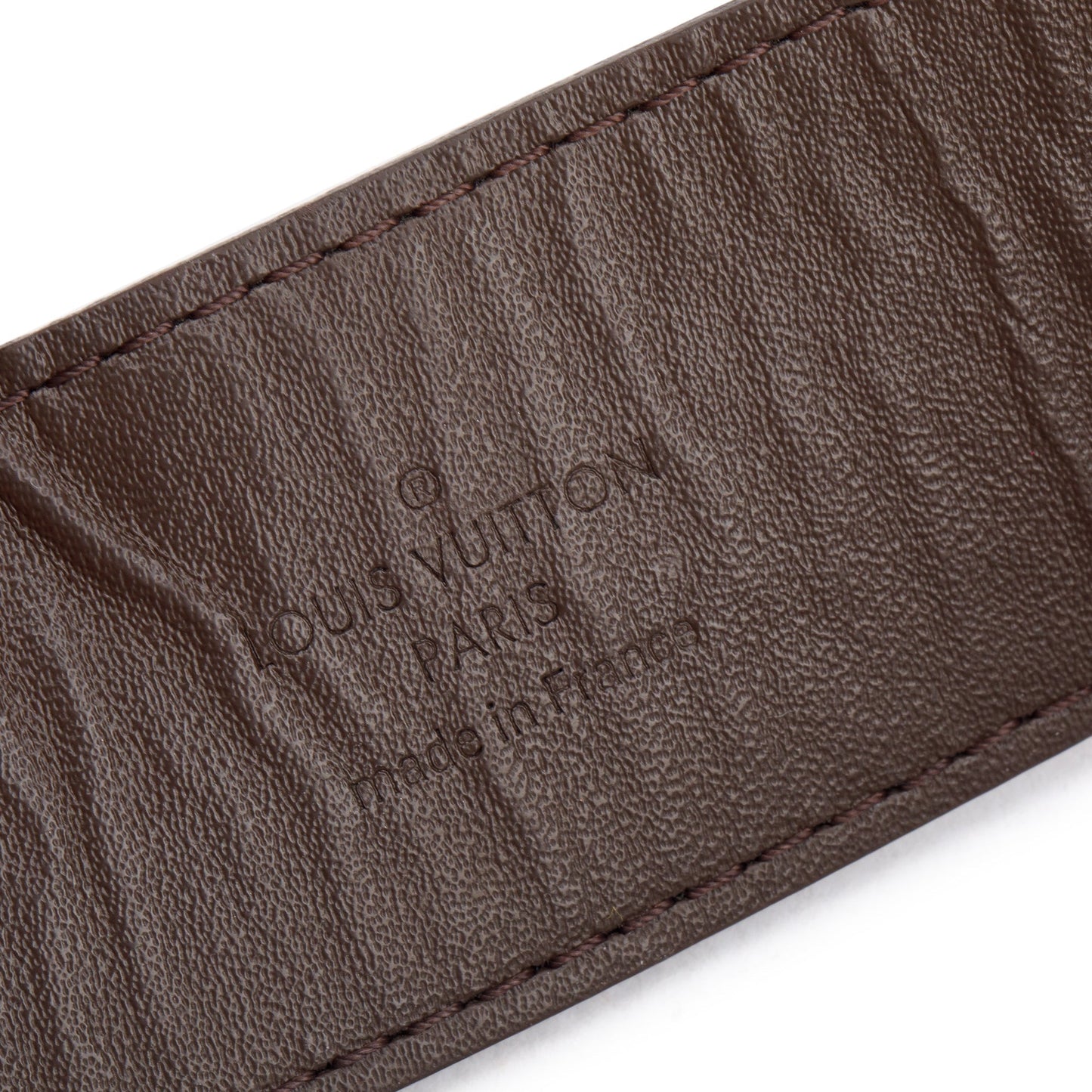 Louis Vuitton Damier Ebene Canvas LV Initials 40 MM Belt 90 36