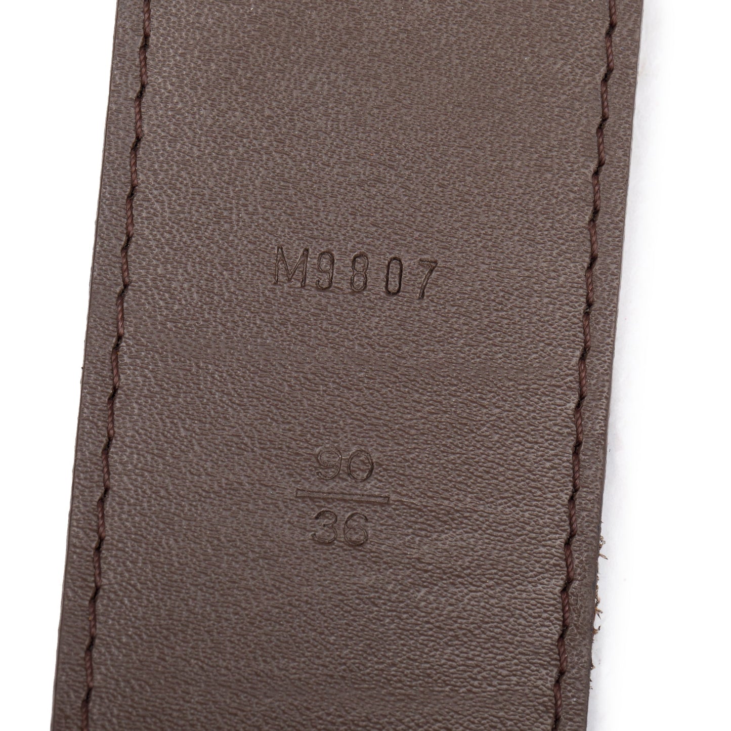 Louis Vuitton Damier Ebene Canvas LV Initials 40 MM Belt 90 36