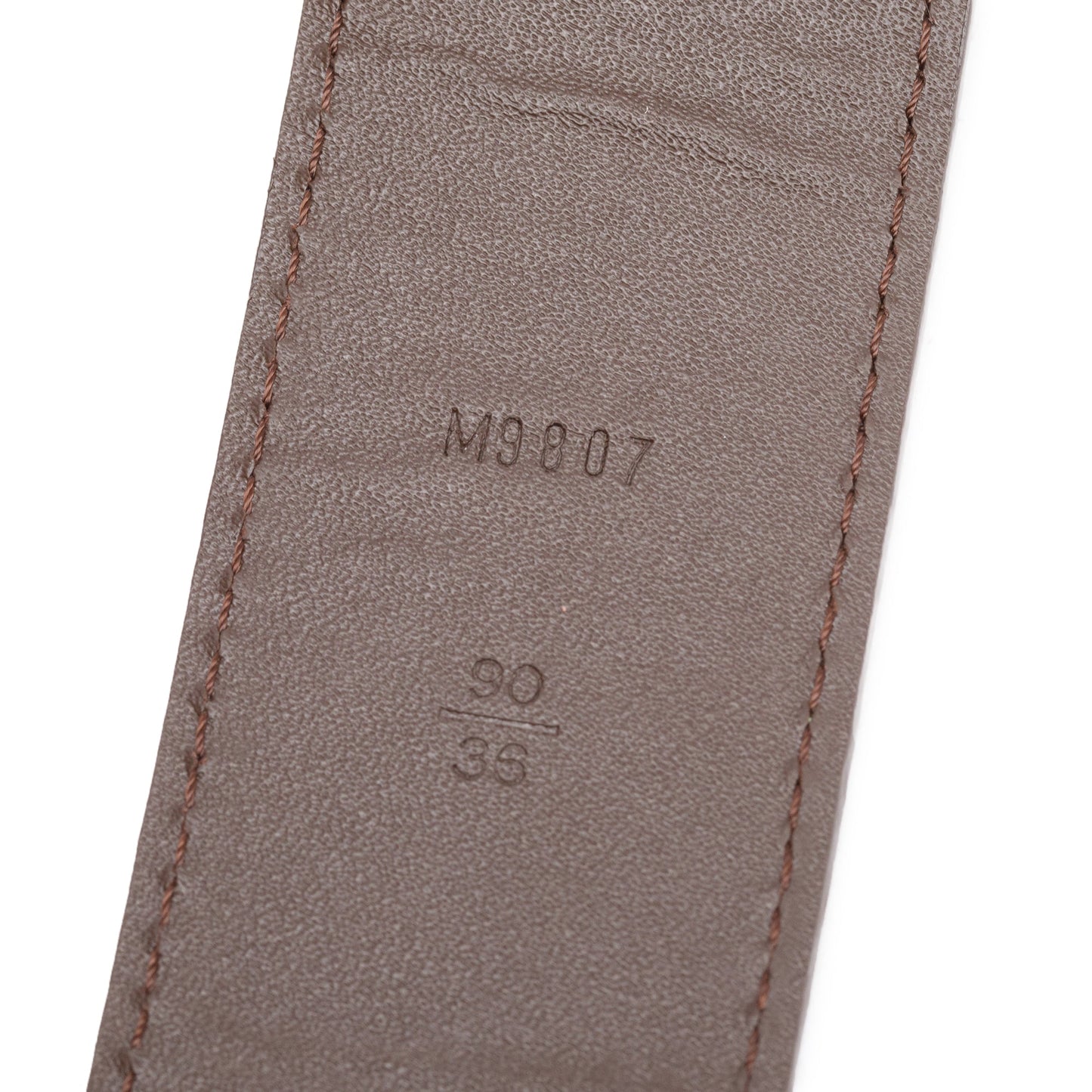 Louis Vuitton Damier Ebene Canvas LV Initials 40 MM Belt 90 36