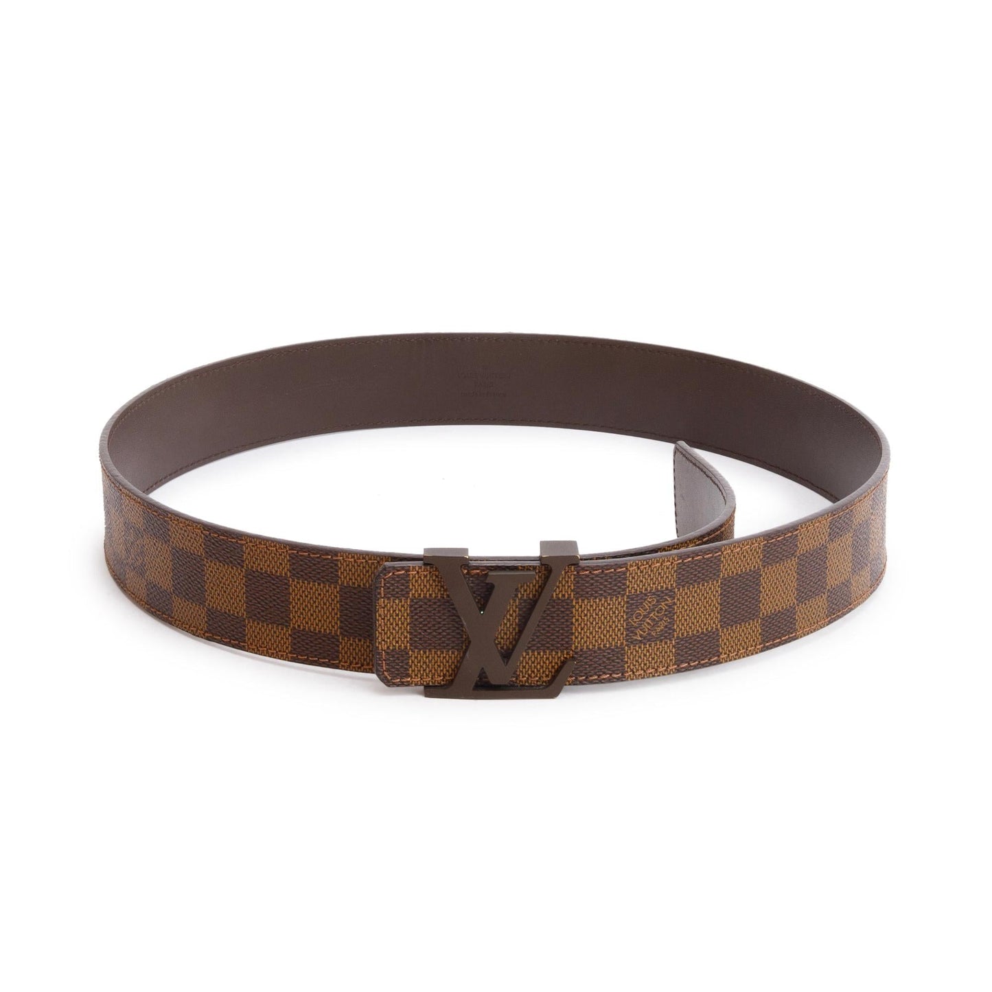 Louis Vuitton Damier Ebene Canvas LV Initials 40 MM Belt 90 36