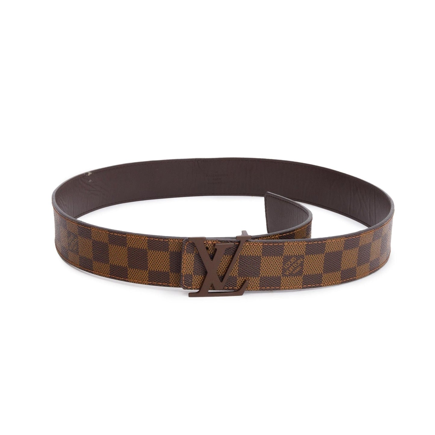 Louis Vuitton Damier Ebene Canvas LV Initials 40 MM Belt 90 36