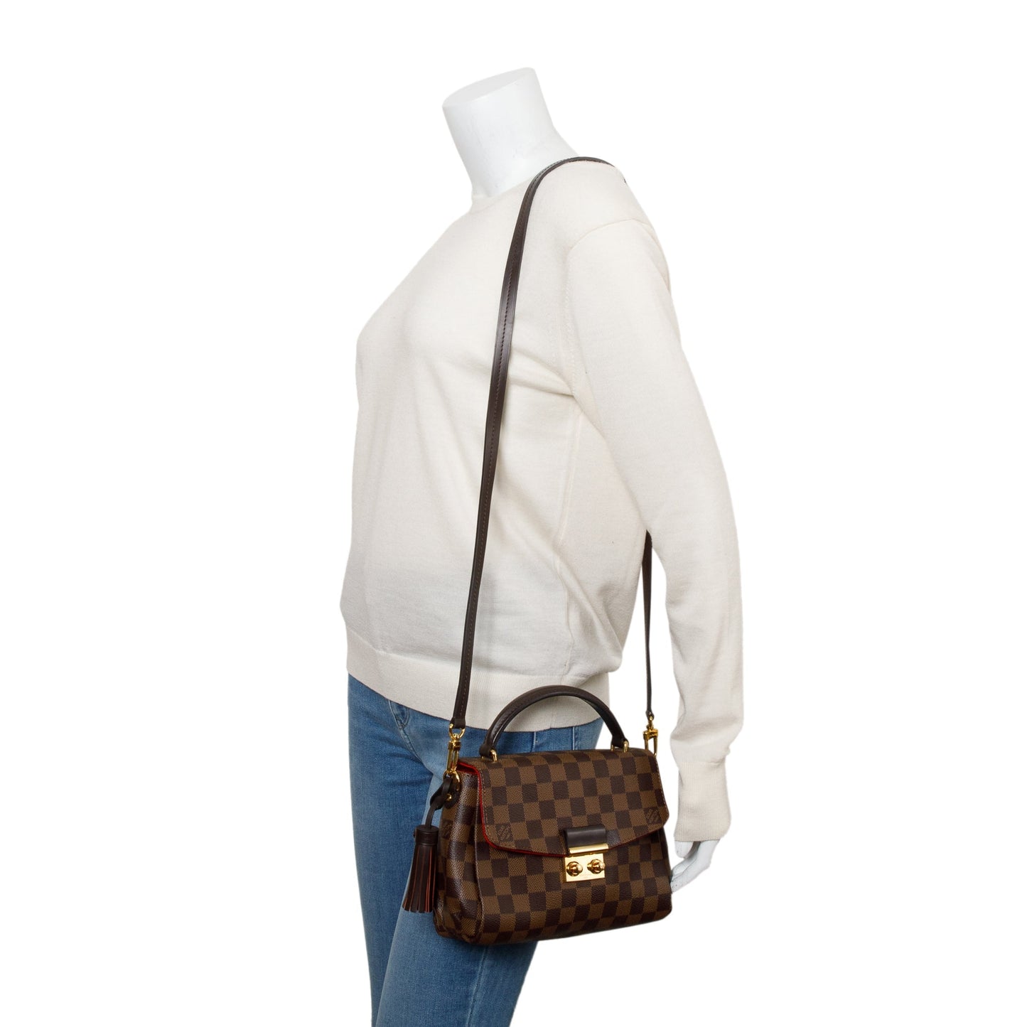 Louis Vuitton Damier Ebene Croisette Bag