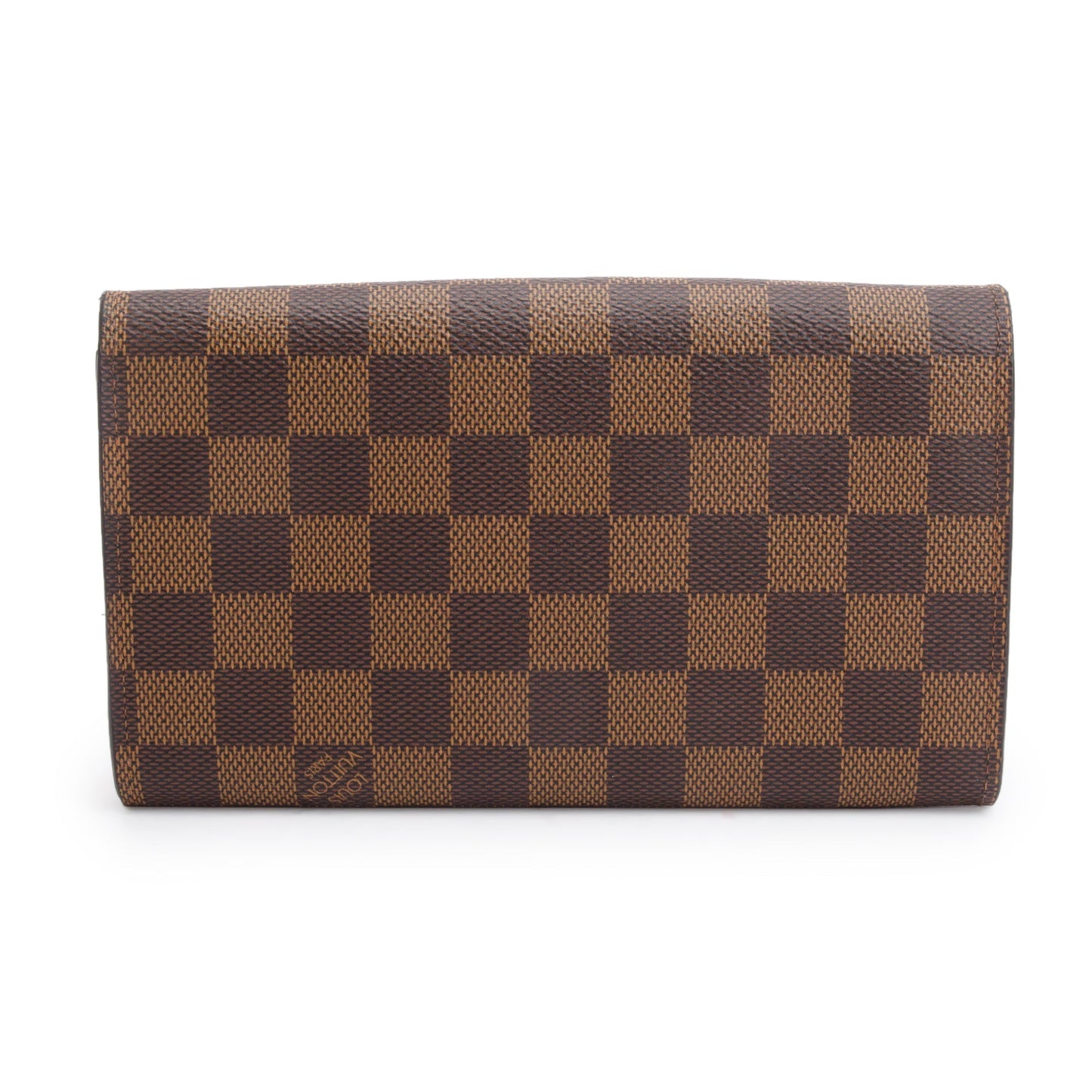 Louis Vuitton Damier Ebene Croisette Chain Wallet