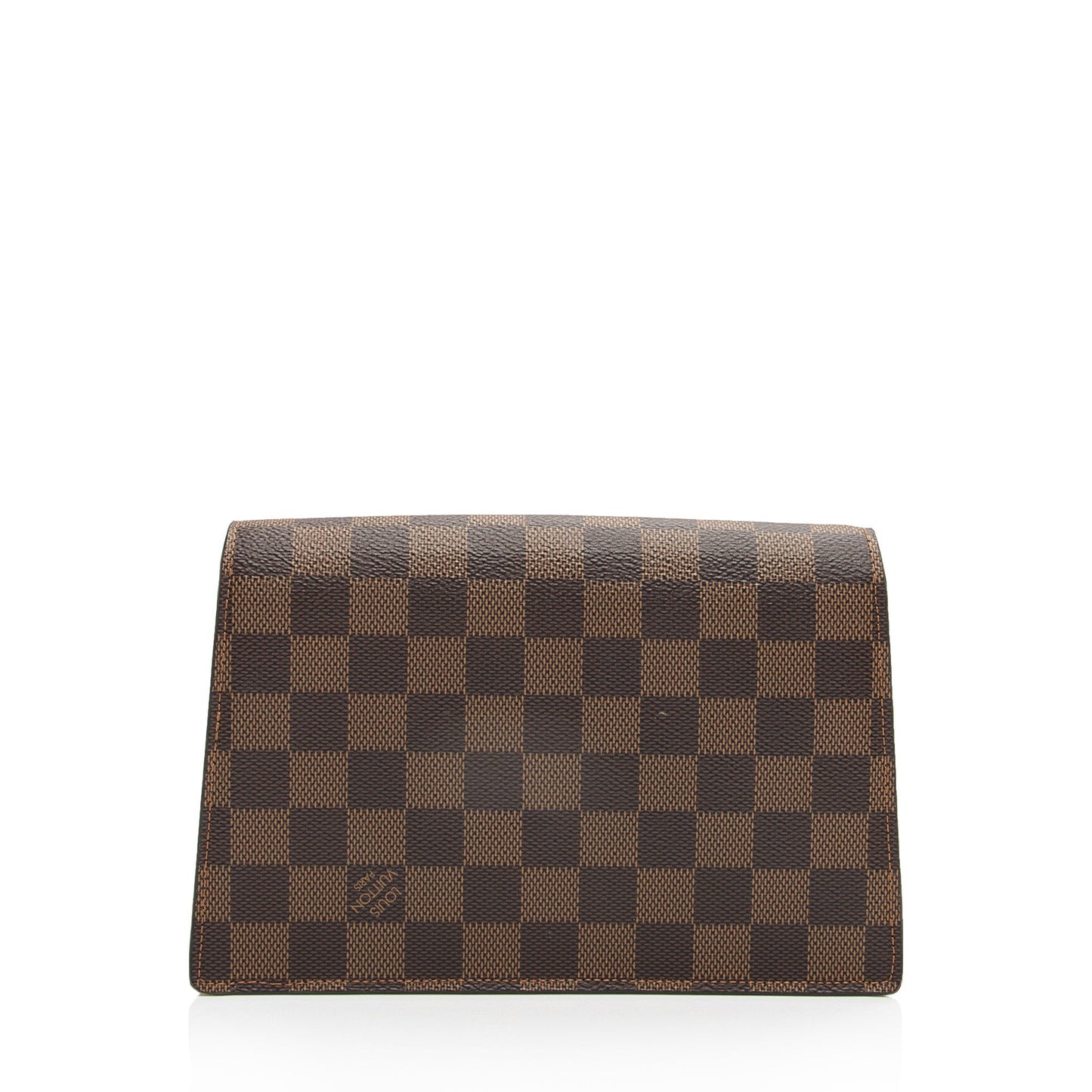 Louis Vuitton Damier Ebene Croisette Chain Wallet (SHF-IbUAlI)