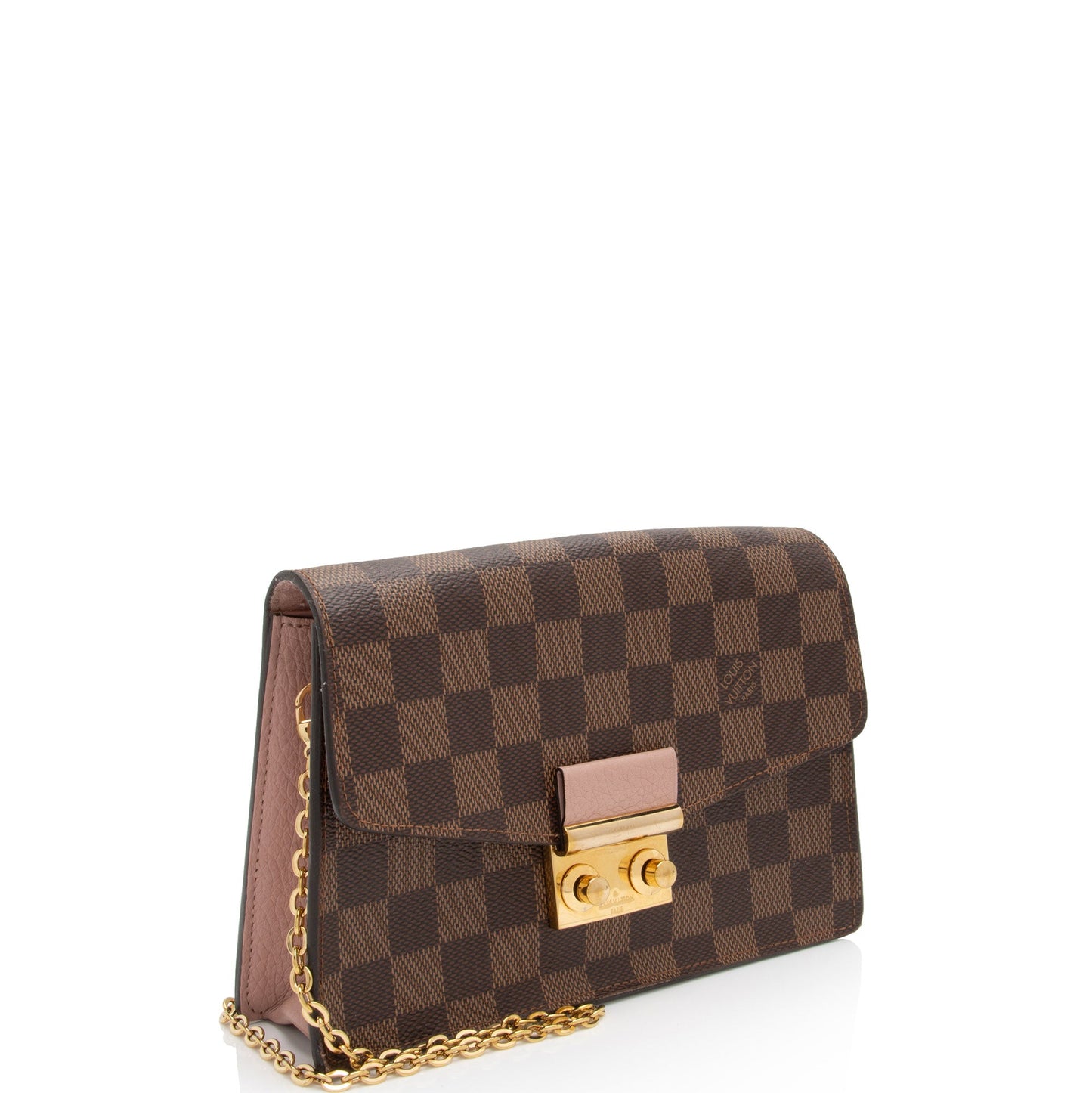 Louis Vuitton Damier Ebene Croisette Chain Wallet (SHF-jG6Izv)