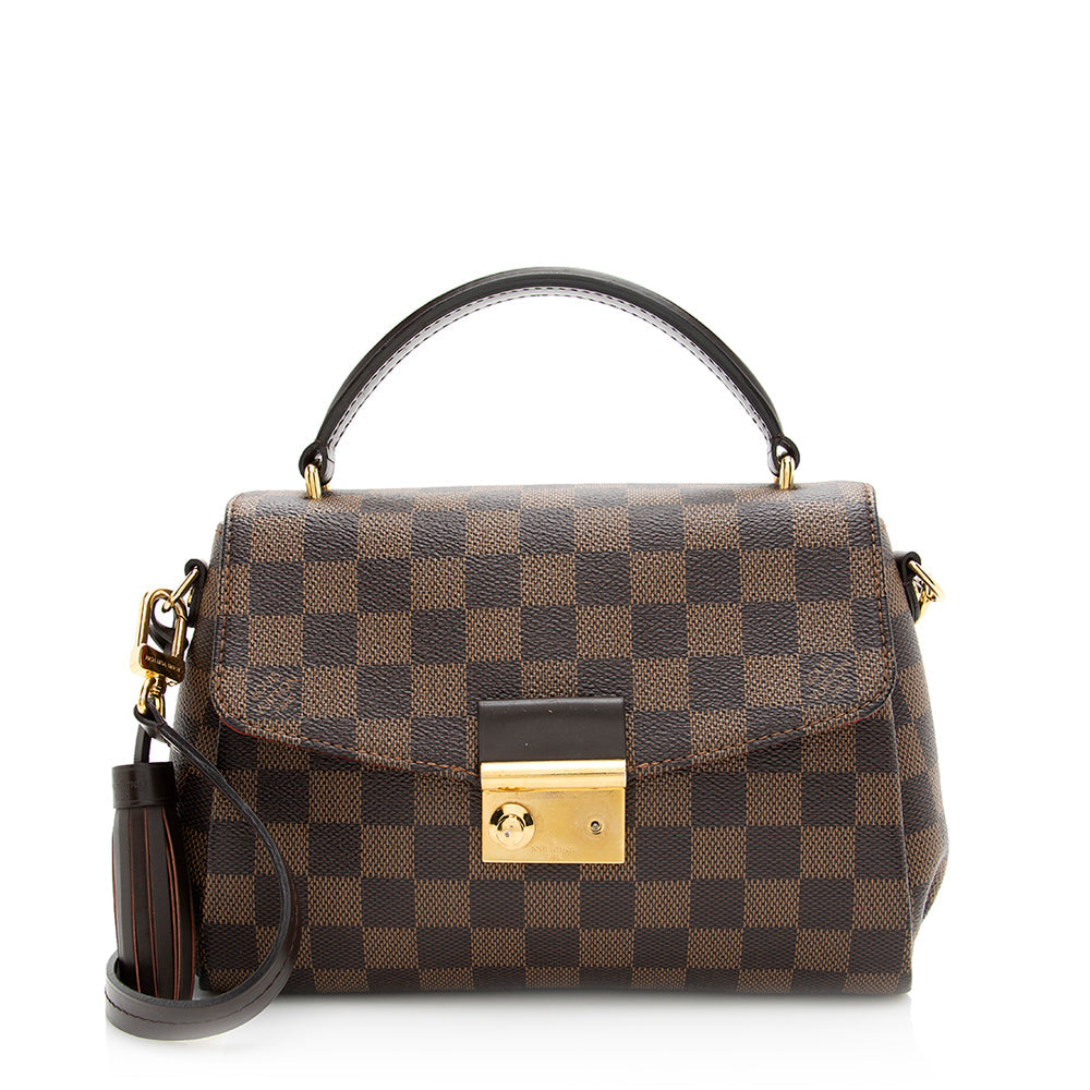 Louis Vuitton Damier Ebene Croisette Shoulder Bag - FINAL SALE (SHF-20575)