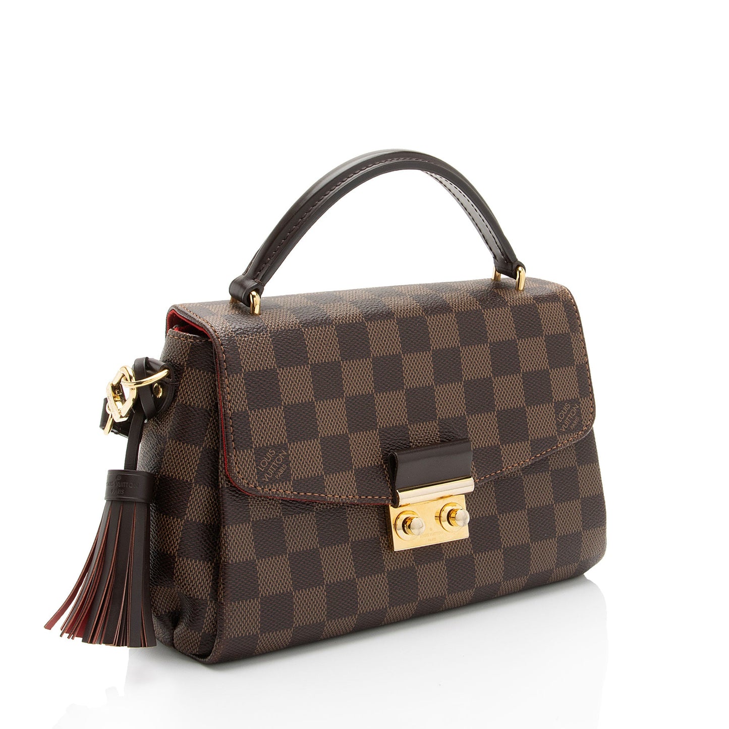 Louis Vuitton Damier Ebene Croisette Shoulder Bag (SHF-xi1Y4z)