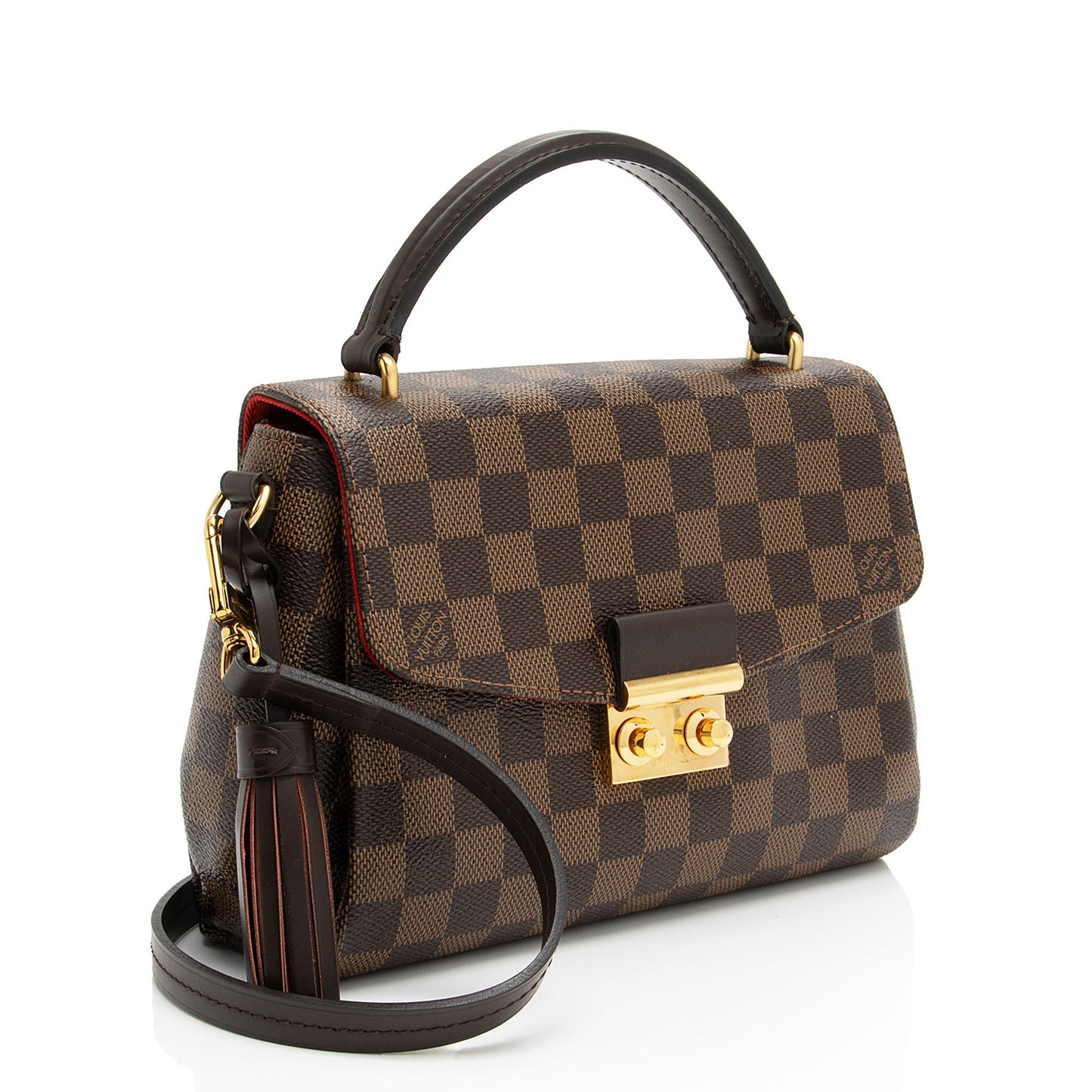 Louis Vuitton Damier Ebene Croisette Shoulder Bag (SHF-GLGbDW)
