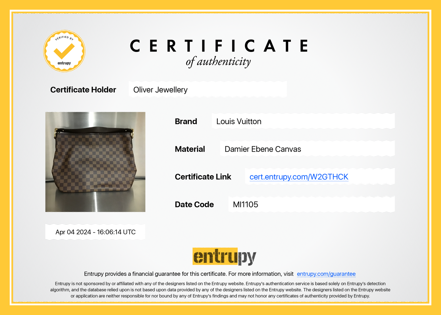 Louis Vuitton Damier Ebene Delightful PM