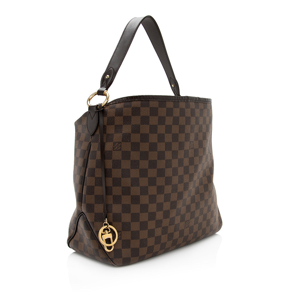 Louis Vuitton Damier Ebene Delightful PM Shoulder Bag (SHF-20483)