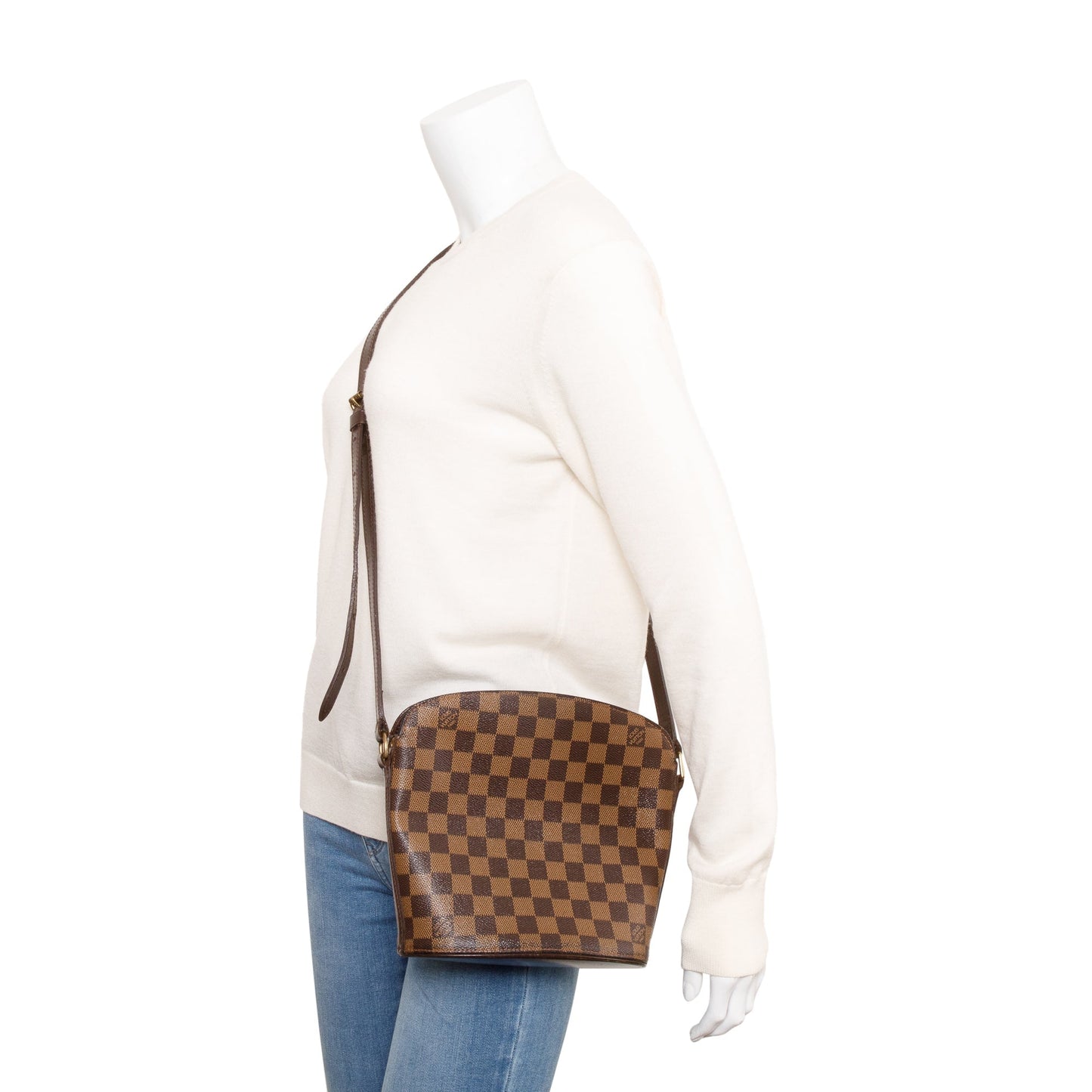 Louis Vuitton Damier Ebene Drouot Crossbody Bag