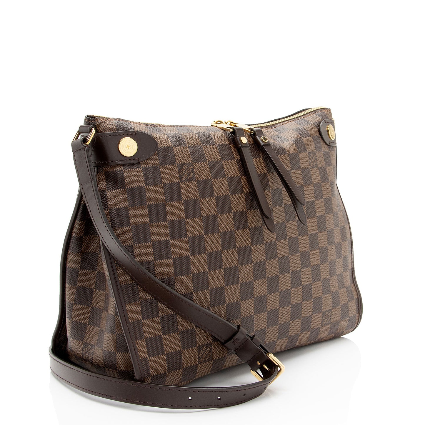 Louis Vuitton Damier Ebene Duomo Shoulder Bag (SHF-t8lsLX)