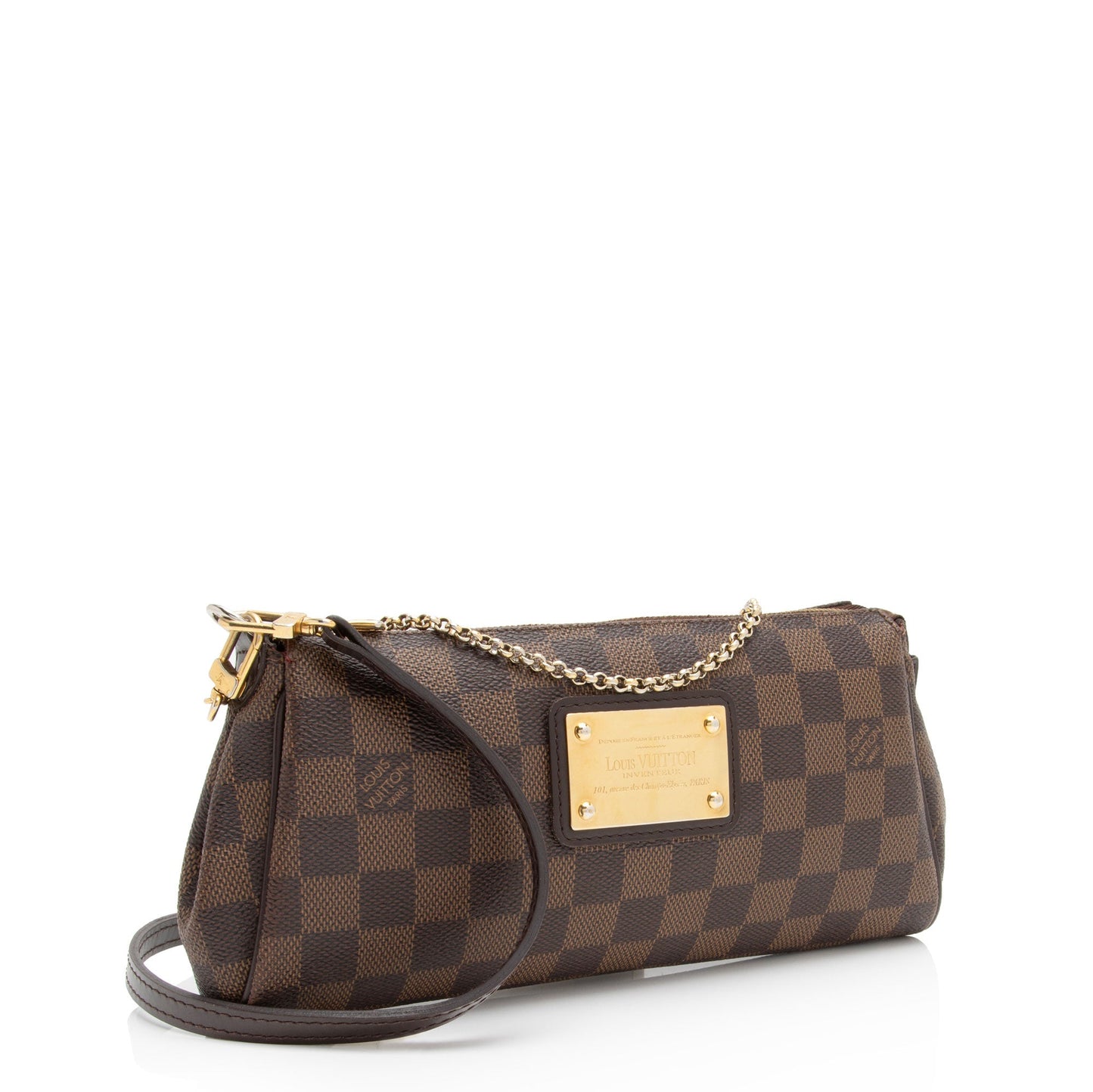 Louis Vuitton Damier Ebene Eva Clutch (SHF-6lCVUB)