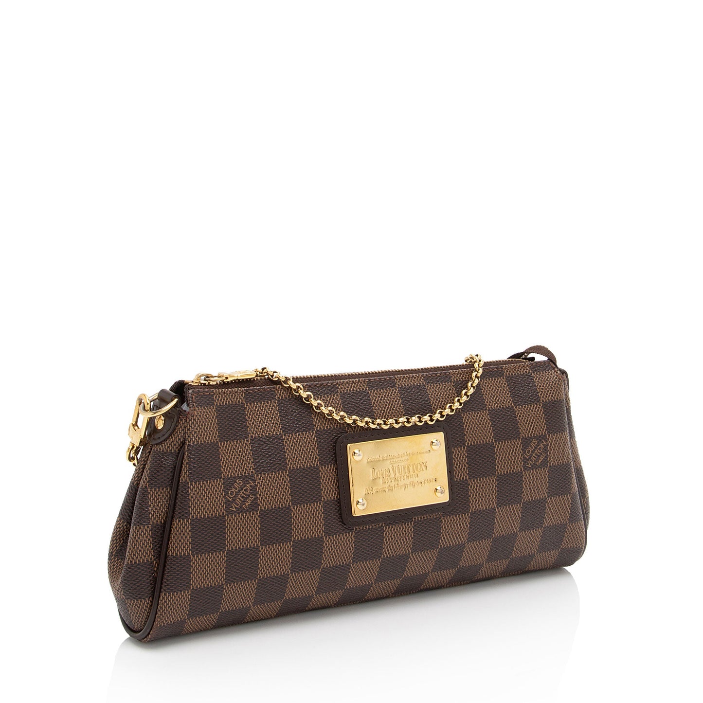 Louis Vuitton Damier Ebene Eva Clutch - FINAL SALE (SHF-N7lj6C)