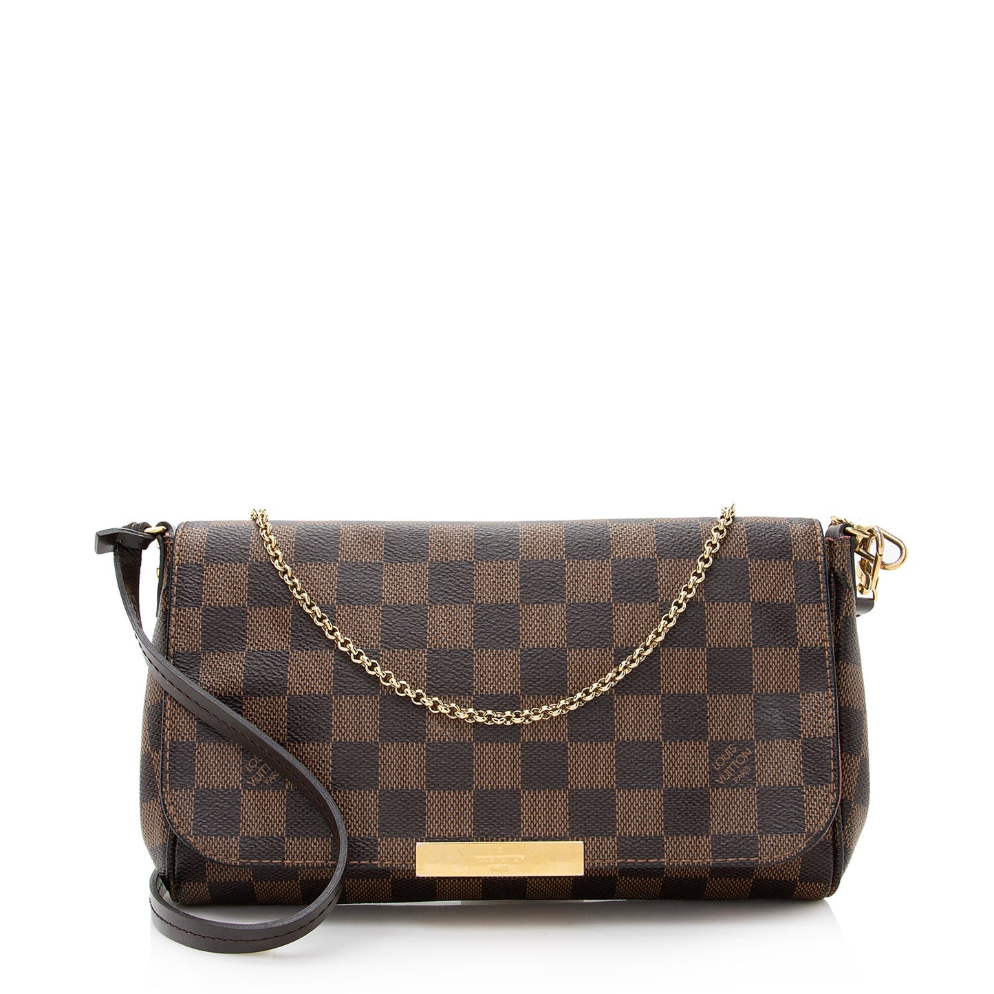 Louis Vuitton Damier Ebene Favorite MM Shoulder Bag (SHF-22458)