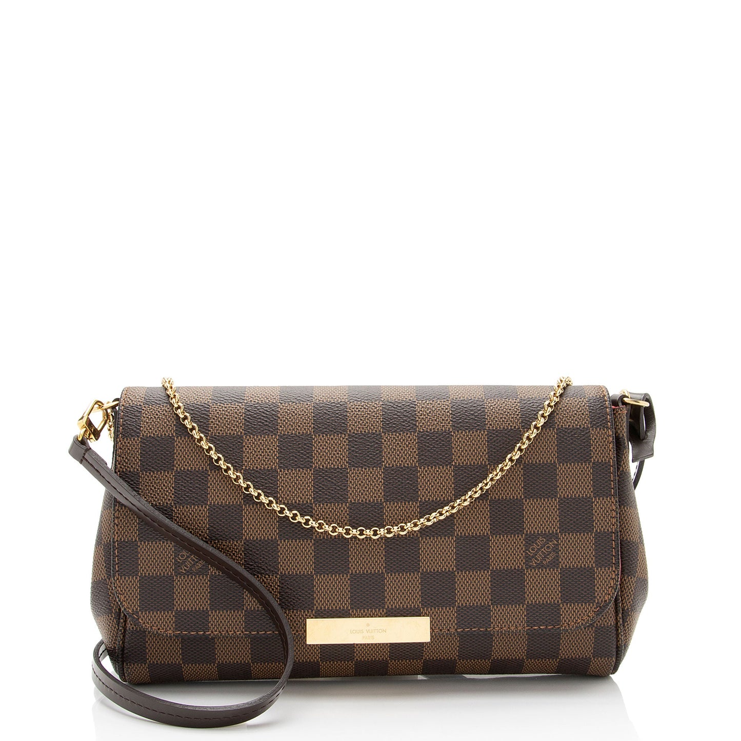 Louis Vuitton Damier Ebene Favorite MM Shoulder Bag (SHF-3hLXYz)